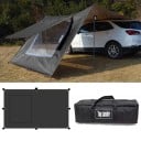 Autoabdeckung mit Netzdachfenster wasserdicht 4,8 x 2,8 m Unterstand für das Auto Sonnenschutz und Regenschutz beim Camping 1