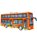 Autobus à impériale touristique en plastique Modèle de bus urbain Jouet pour enfants Double decker Cadeau pour garçons et filles 6