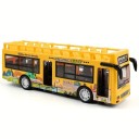 Autobus a un piano Modello in plastica di autobus urbano Giocattolo da trasporto per bambini Macchinina realistica Autobus Regalo per ragazzi 2