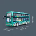 Autobús de dos pisos de vista panorámica Modelo de plástico de autobús urbano Juguete para niños Autobús turístico de dos pisos Regalo 3