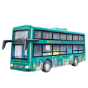Autobuz turistic cu două etaje Model din plastic al autobuzului urban Jucărie pentru copii Autobuz cu două etaje Cadou pentru băieți și fete 4