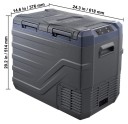 Autochladnička přenosná lednice 40 l kompaktní 618×376×514 mm šedá do auta na cestování výlety 2