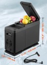Autochladnička přenosná lednice 8 l 538×190×390 mm černá kompaktní do auta na cestování kempování i dlouhé jízdy 2