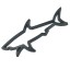 Autocolant 3D pentru mașini rechin 7