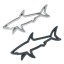 Autocolant 3D pentru mașini rechin 1