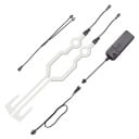 Autocolant luminos reflectorizant LED pentru cască de bicicletă și motocicletă, decorațiune autoadezivă, bandă de baterii 2x AA 1