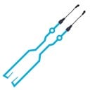 Autocolant luminos reflectorizant LED pentru cască de bicicletă și motocicletă, decorațiune autoadezivă, bandă de baterii 2x AA 3