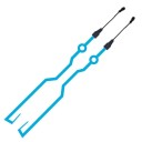 Autocolant luminos reflectorizant LED pentru cască de bicicletă și motocicletă, decorațiune autoadezivă, bandă de baterii 2x AA impermeabilă 3