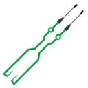 Autocolant luminos reflectorizant LED pentru cască de bicicletă și motocicletă, decorațiune autoadezivă, bandă de baterii 2x AA 5