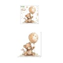 Autocolant pentru perete cu motiv de urs 35x32 cm decoratiune de perete din vinil mat transparent aplicare si indepartare usoara 1