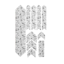Autocolant protector pentru cadru de bicicletă 38x23x1 cm, folie 3D antizgârieturi, autocolant detașabil pentru bicicletă de munte și șosea, accesoriu pentru ciclism 1