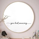 Autocolante com frase motivacional 45 x 4 cm autocolante de PVC à prova de água citação para parede portas vidro decoração 2