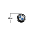 Autocolante de 14mm para chaves de carro BMW Autocolante metálico 3D autocolante com logótipo Acessório automóvel estiloso Proteção de chaves Decoração de interiores 2