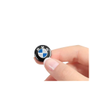 Autocolante de 14mm para chaves de carro BMW Autocolante metálico 3D autocolante com logótipo Acessório automóvel estiloso Proteção de chaves Decoração de interiores 4