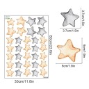 Autocolante de parede 60 x 30 cm Estrelas Vinil mate translúcido Decoração suave para quarto de criança Adorno de parede para uma atmosfera tranquilizadora 2