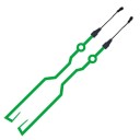 Autocolante LED reflexivo iluminado para capacete de ciclismo e motociclismo Decoração autocolante Faixa a pilhas 2x AA À prova de água 5