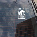 Autocolante Não toques no meu carro 3