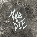 Autocolante para quadro de bicicleta 5,6 x 8 cm Ride or Die Autocolante resistente para bicicleta Design estiloso Acessórios de ciclismo 3