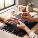Autocolante pentru unghii care strălucesc în întuneric 30 de coli Motive 3D Neon Fluturi Inimi Flori și fructe Decorațiuni autocolante Pentru nail 5