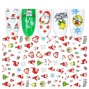 Autocolantes 3D de Natal para unhas N977 5