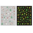 Autocolantes 3D de Natal para unhas N981 7