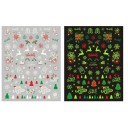 Autocolantes 3D de Natal para unhas N981 1