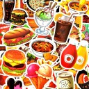 Autocolantes comida 50 unid 2
