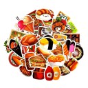 Autocolantes comida 50 unid 3