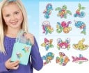 Autocolantes de Diamante Animais Marinhos e Motivos Oceânicos 12 pcs conjunto criativo de pedras coloridas para fazer imagens crianças 2