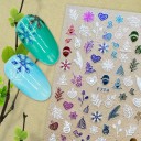 Autocolantes de Natal 3D para unhas N978 2