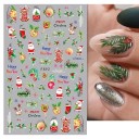Autocolantes de Natal 5D para unhas 8