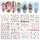 Autocolantes de Natal para unhas 12 pcs 3