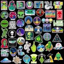 Autocolantes extraterrestre 50 unid 3