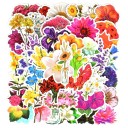 Autocolantes flores 50 pcs 2