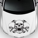 Autocollant de capot - têtes de mort 6