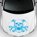Autocollant de capot - têtes de mort 5