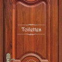Autocollant de porte Toilettes 3