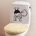 Autocollant de salle de bain humoristique J3482 9