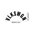 Autocollant de voiture 30 x 13 cm en vinyle VLKSWGN pour essuie-glace arrière, décoration de voiture, casque de moto, style extérieur 5