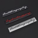 Autocollant de voiture Autobiography 1