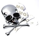 Autocollant en métal 3D tête de mort 5