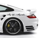 Autocollant ,,Ma vie... Mes règles..." 7