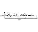 Autocollant ,,Ma vie... Mes règles..." 3