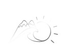 Autocollant montagne et soleil 4