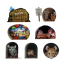 Autocollant mural souris 7 pcs 1