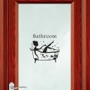 Autocollant pour porte de salle de bain 3