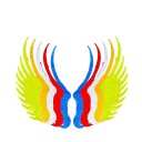Autocollant réfléchissant ailes d'ange 2 pcs 2