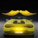 Autocollant réfléchissant ailes d'ange 2 pcs 5