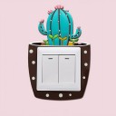 Autocollant sous interrupteur avec cactus 6