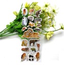 Autocollants 3D animaux 4